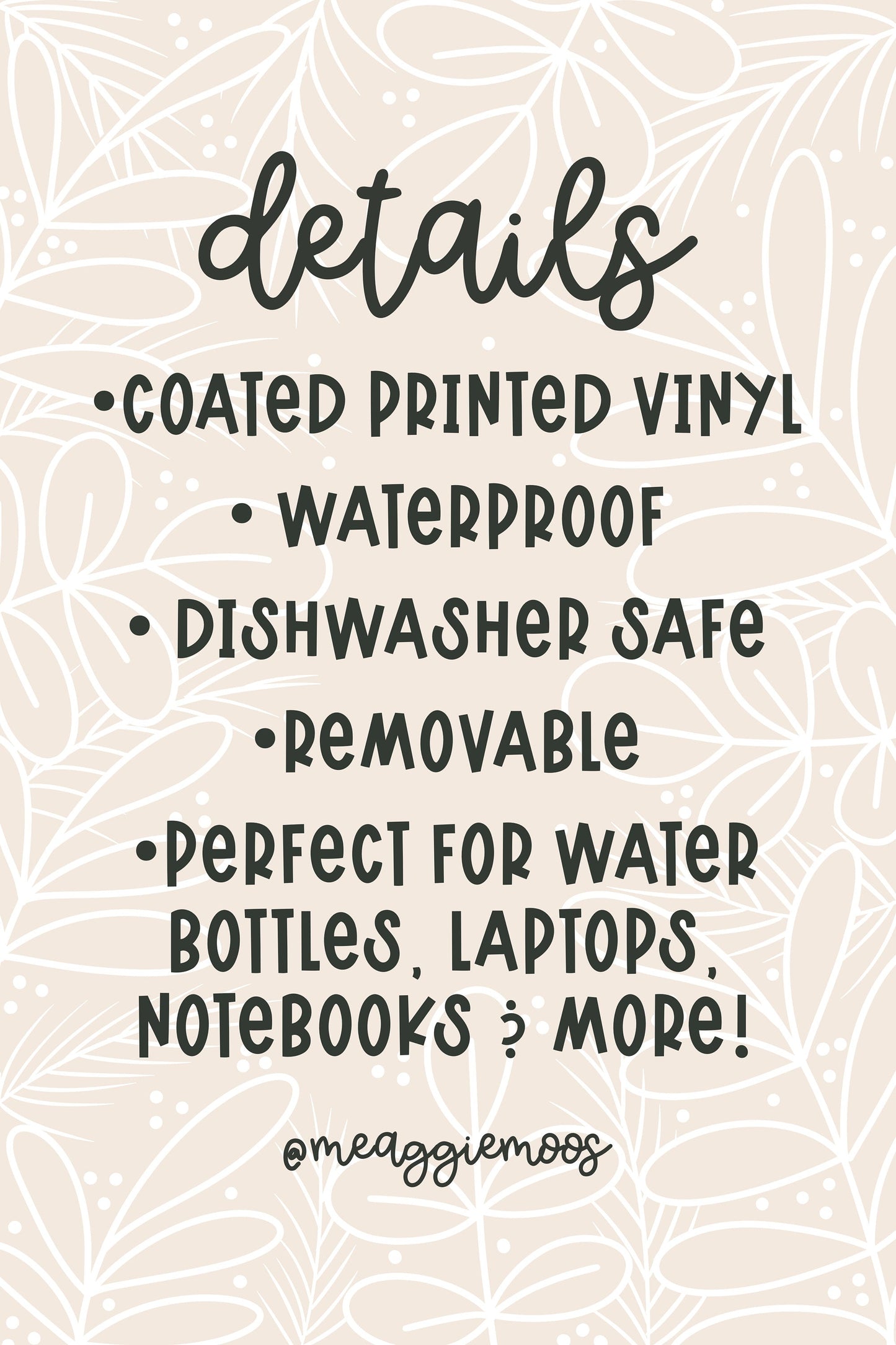 Summer Garden Book Tropes Bookshelf Waterproof Sticker | 4.25"x 1.9"