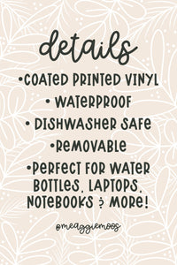 Fourth Wing | Sorrengail Apothecary Waterproof Sticker