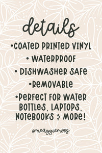 Wingleader Waterproof Sticker | 4.2”x1”