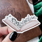 Floral Book Waterproof Sticker | 3"x1.53"