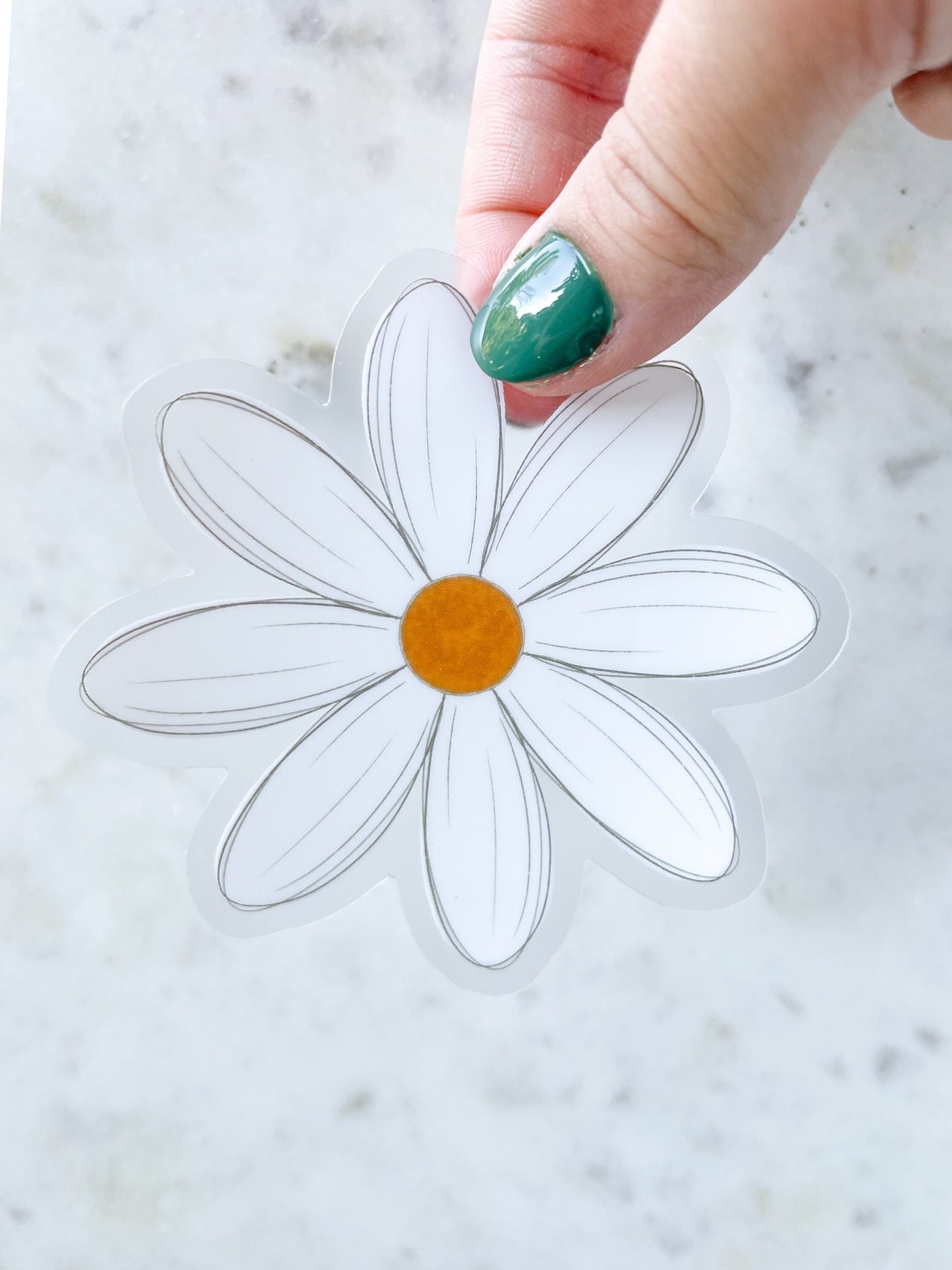 Daisy Waterproof Sticker | 3" x 3"