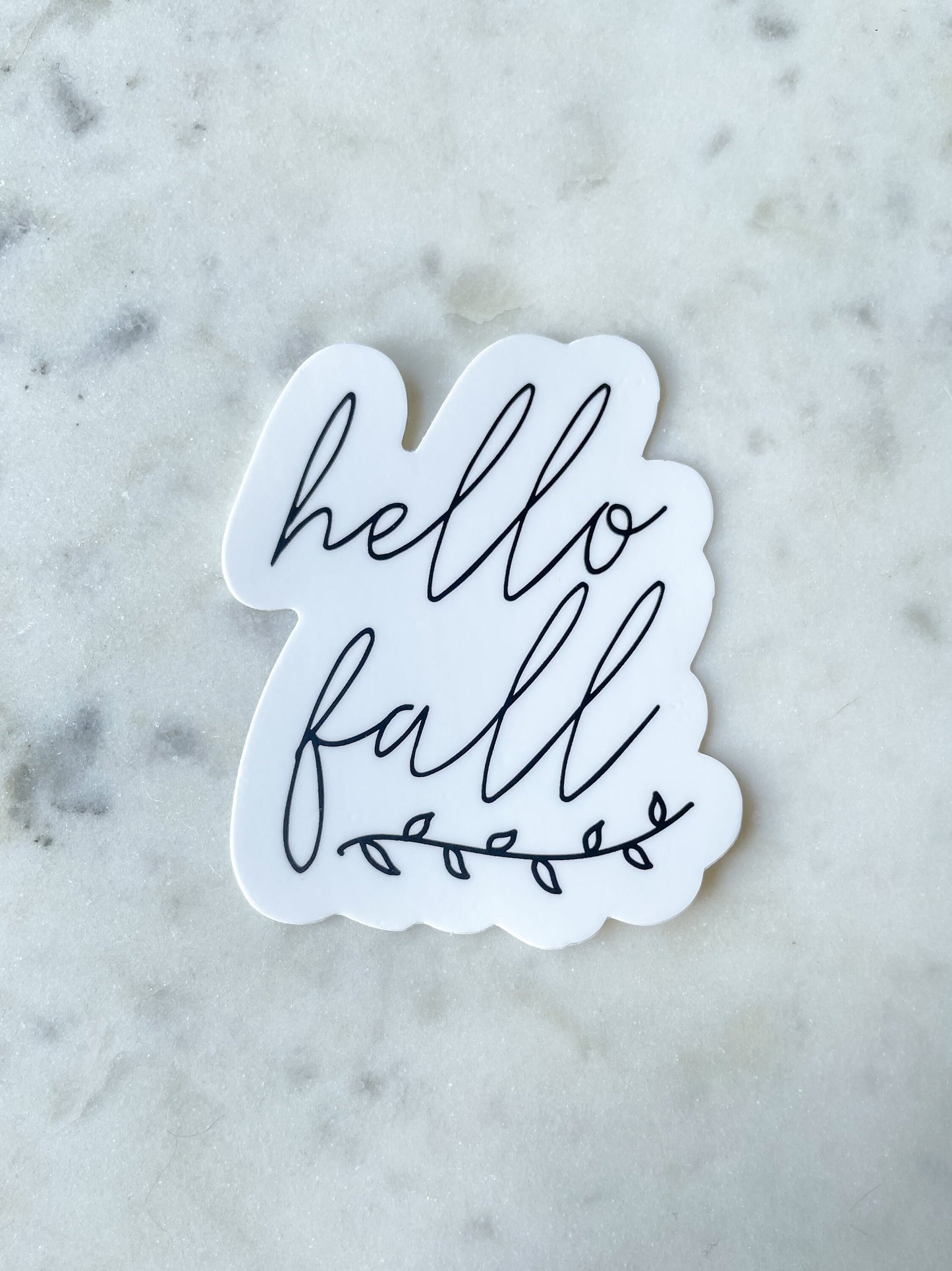 Hello Fall Waterproof Sticker | 2.51" x 3"