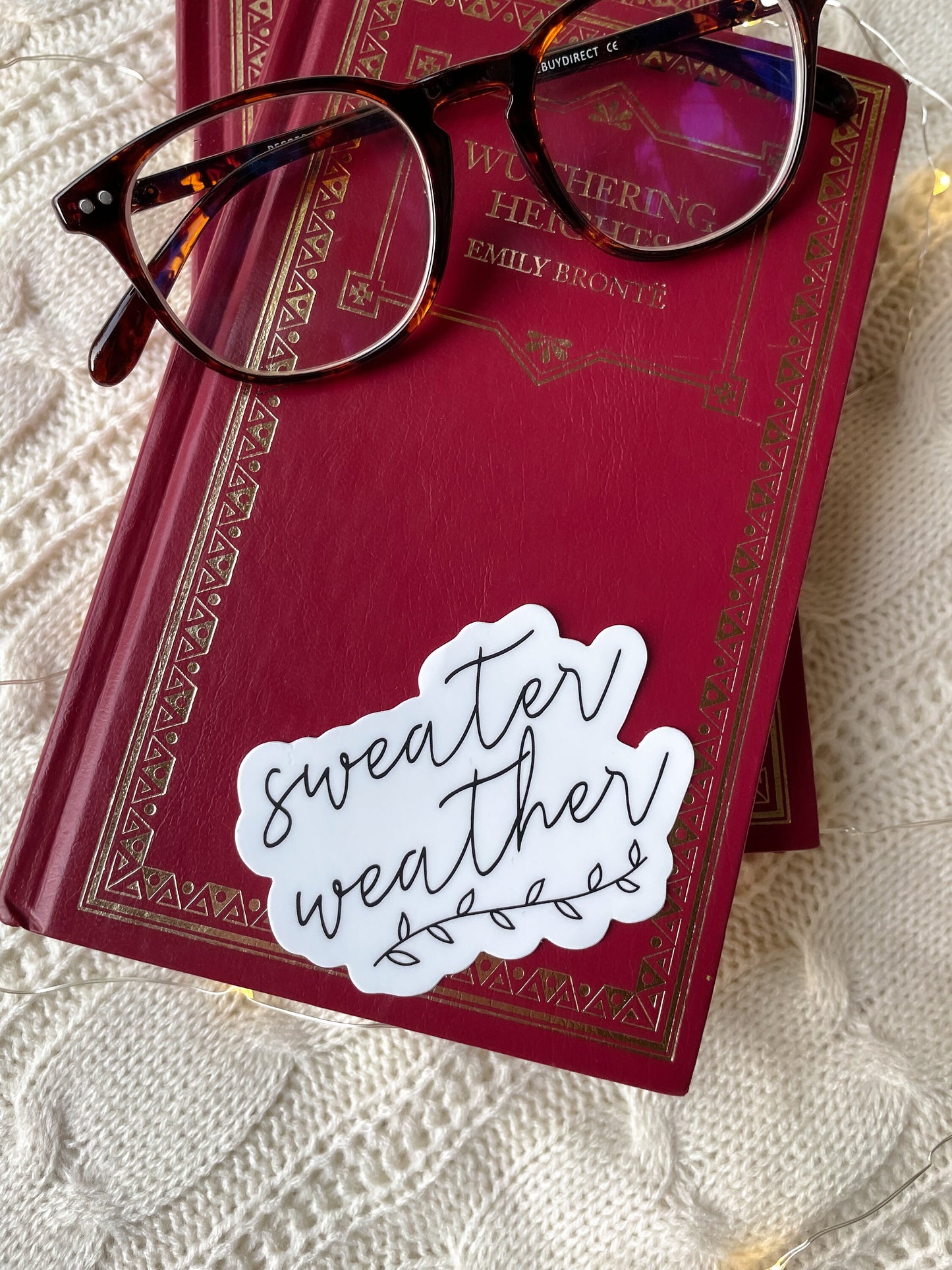 Sweater Weather Waterproof Sticker | 3" x 2.21"