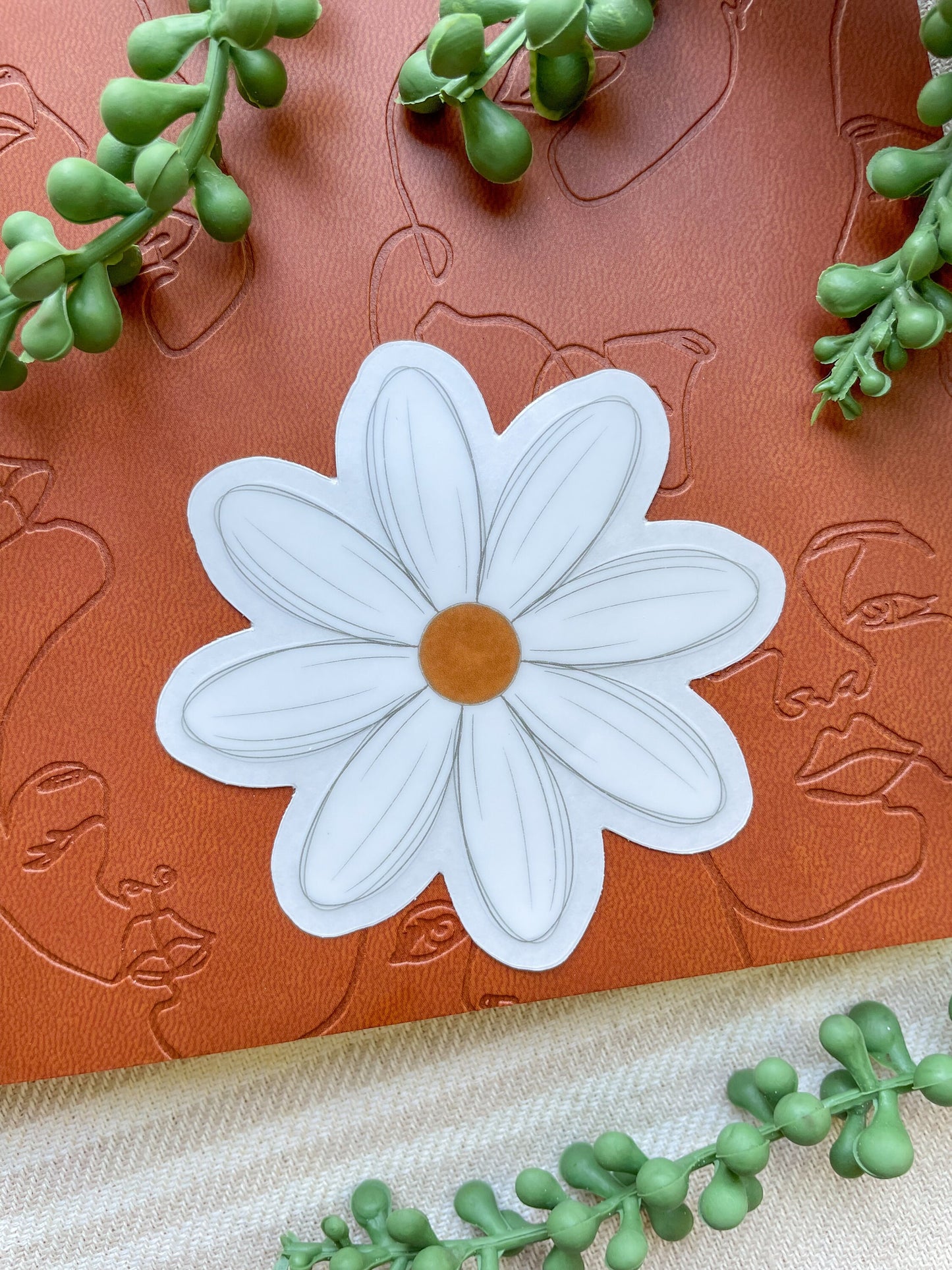 Daisy Waterproof Sticker | 3" x 3"