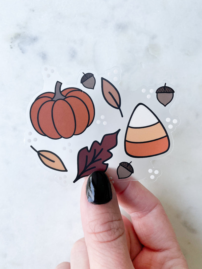 Fall Waterproof Sticker | 3" x 2.5"