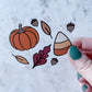 Fall Waterproof Sticker | 3" x 2.5"