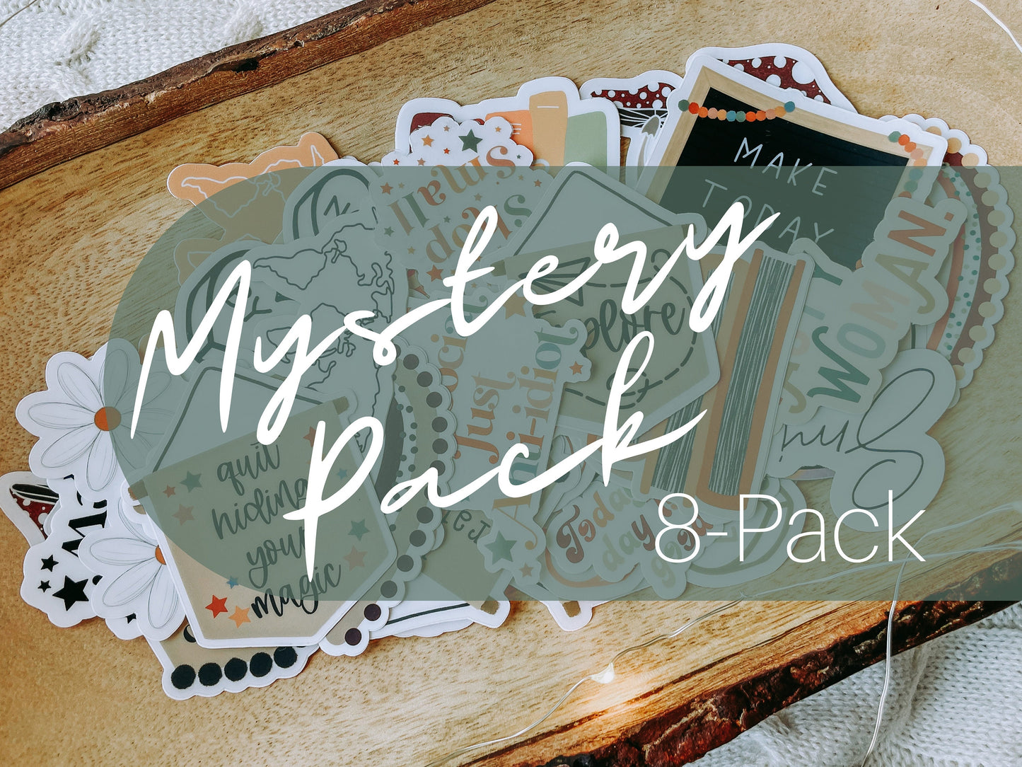 Mystery Sticker Pack | 8 Waterproof Stickers