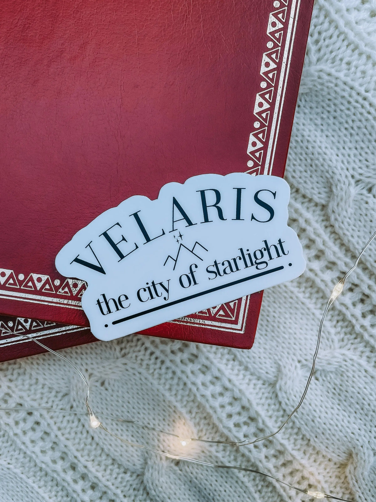 Velaris The City Of Starlight Waterproof Sticker | ACOTAR Inspired Laptop and Water Bottle Sticker | Night Court Sticker | 3" x 1.66"