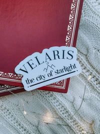 Velaris The City Of Starlight Waterproof Sticker | ACOTAR Inspired Laptop and Water Bottle Sticker | Night Court Sticker | 3" x 1.66"