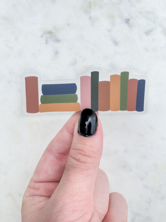 Book Bookshelf Border Sticker | 3"x1.2"