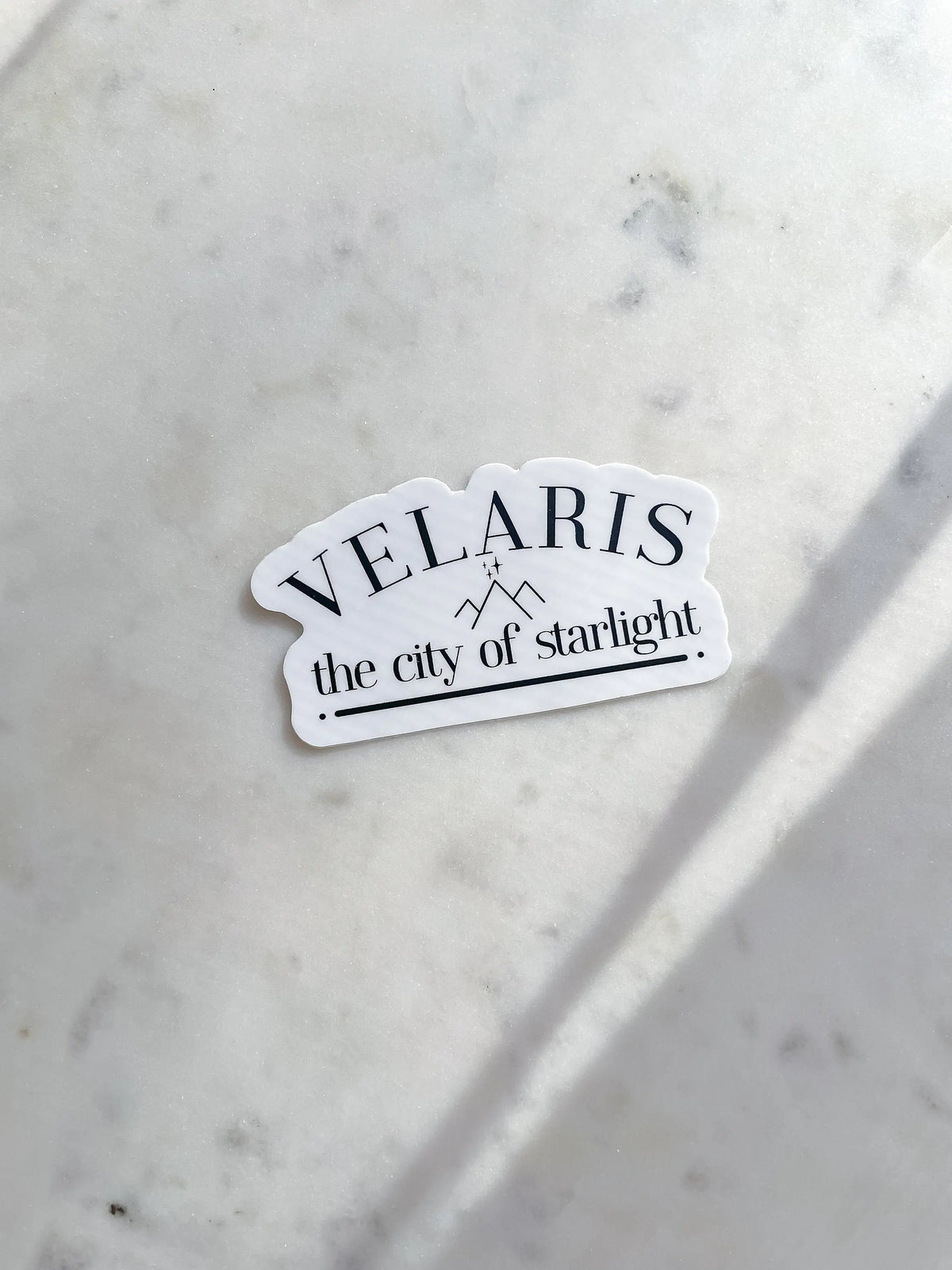 Velaris The City Of Starlight Waterproof Sticker | ACOTAR Inspired Laptop and Water Bottle Sticker | Night Court Sticker | 3" x 1.66"