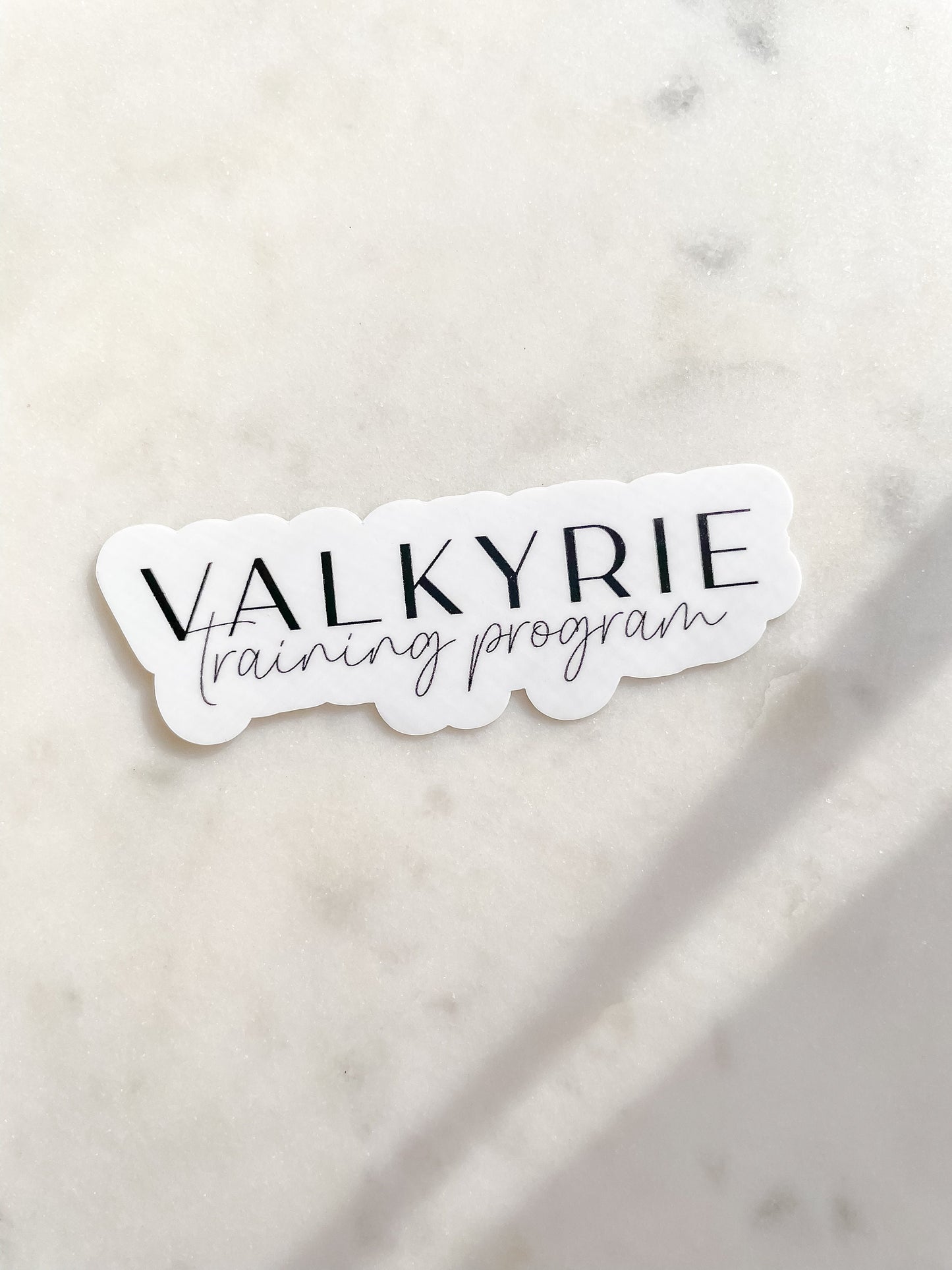 Valkyrie Training Program Waterproof Sticker | A Court of Thorns and Roses | 3" x 1.02"