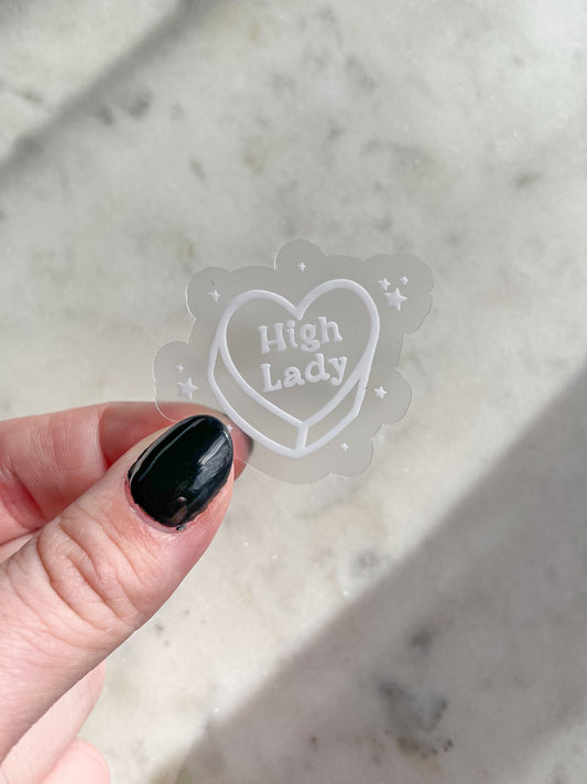 High Lady Heart Waterproof Sticker | A Court of Thorns  and Roses | SJM | 1.5"x1.5"