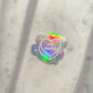 Holographic Pro Choice Conversation Heart Waterproof Sticker