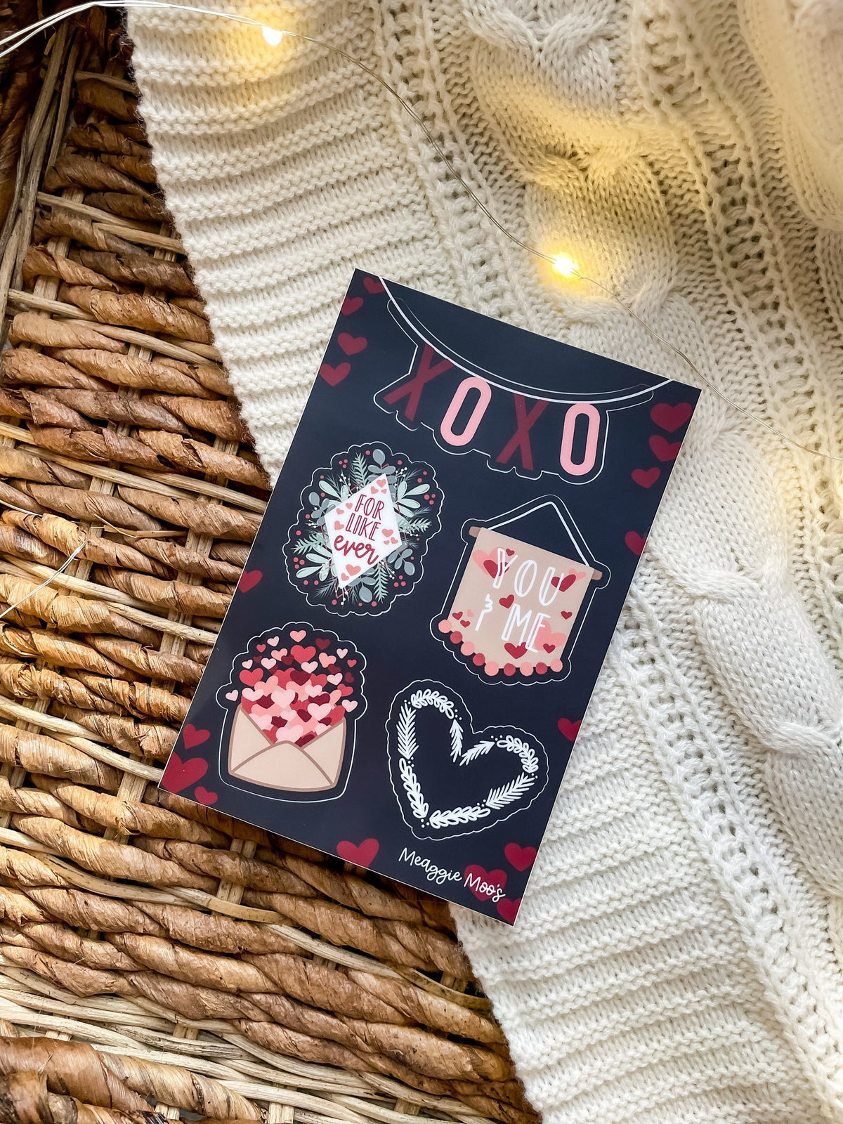XOXO Sticker Sheet | 6"x4"