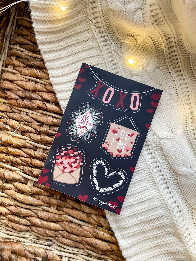XOXO Sticker Sheet | 6"x4"