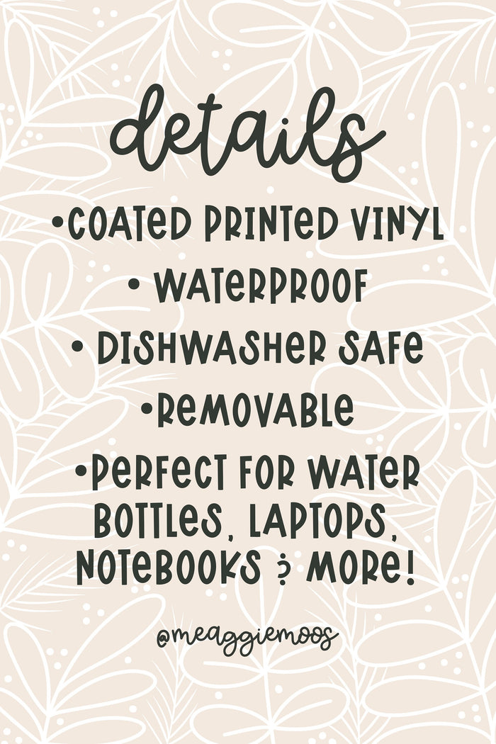 Mystic Books Bookish Sticker Sheet | 8 Stickers | 6"x4"