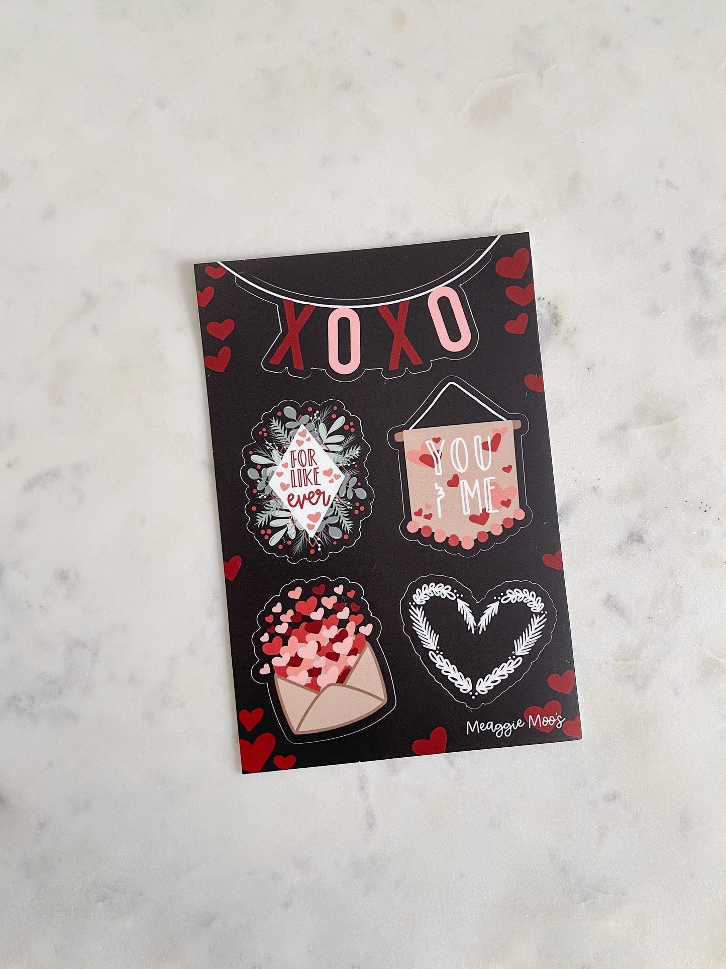 XOXO Sticker Sheet | 6"x4"