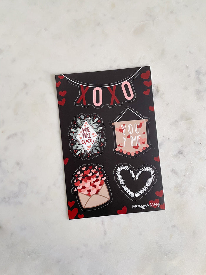 XOXO Sticker Sheet | 6"x4"