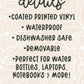 Rita's Waterproof Sticker | Black and White | A Court of Thorns and Roses | 3"x1.8"