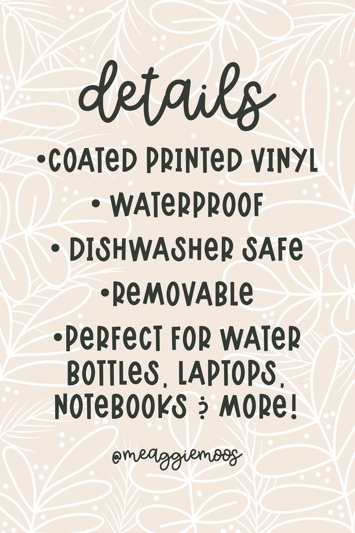 Maasiverse Wanderlust Waterproof Stickers | A Court of Thorns and Roses | Crescent City | Throne of Glass | SJM | 3"x1.4"