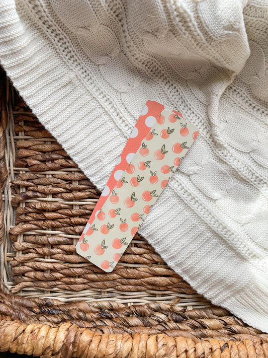 Peach and Polka Dot Bookmark