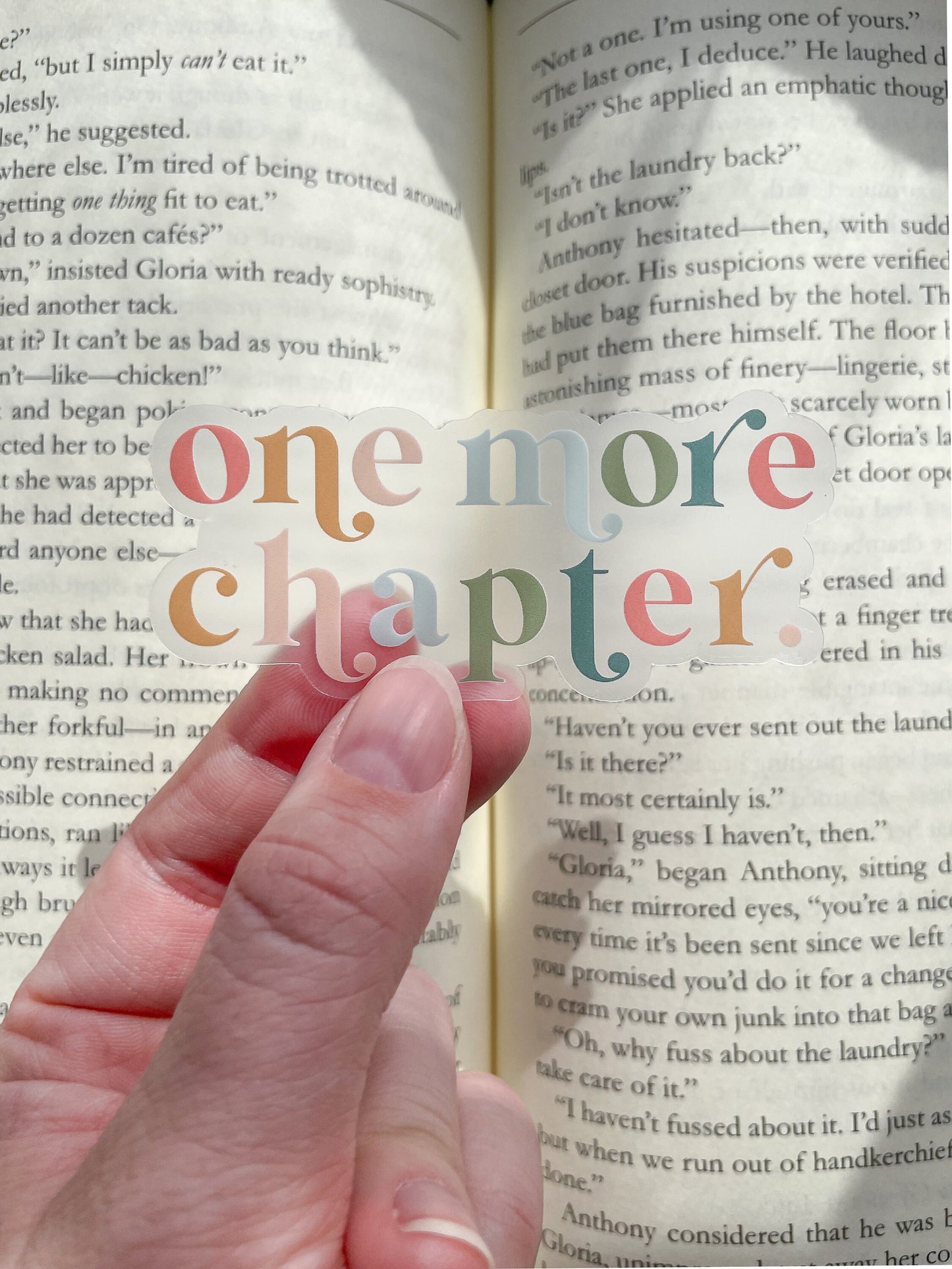 One More Chapter Waterproof Sticker | 3" x 1.4"