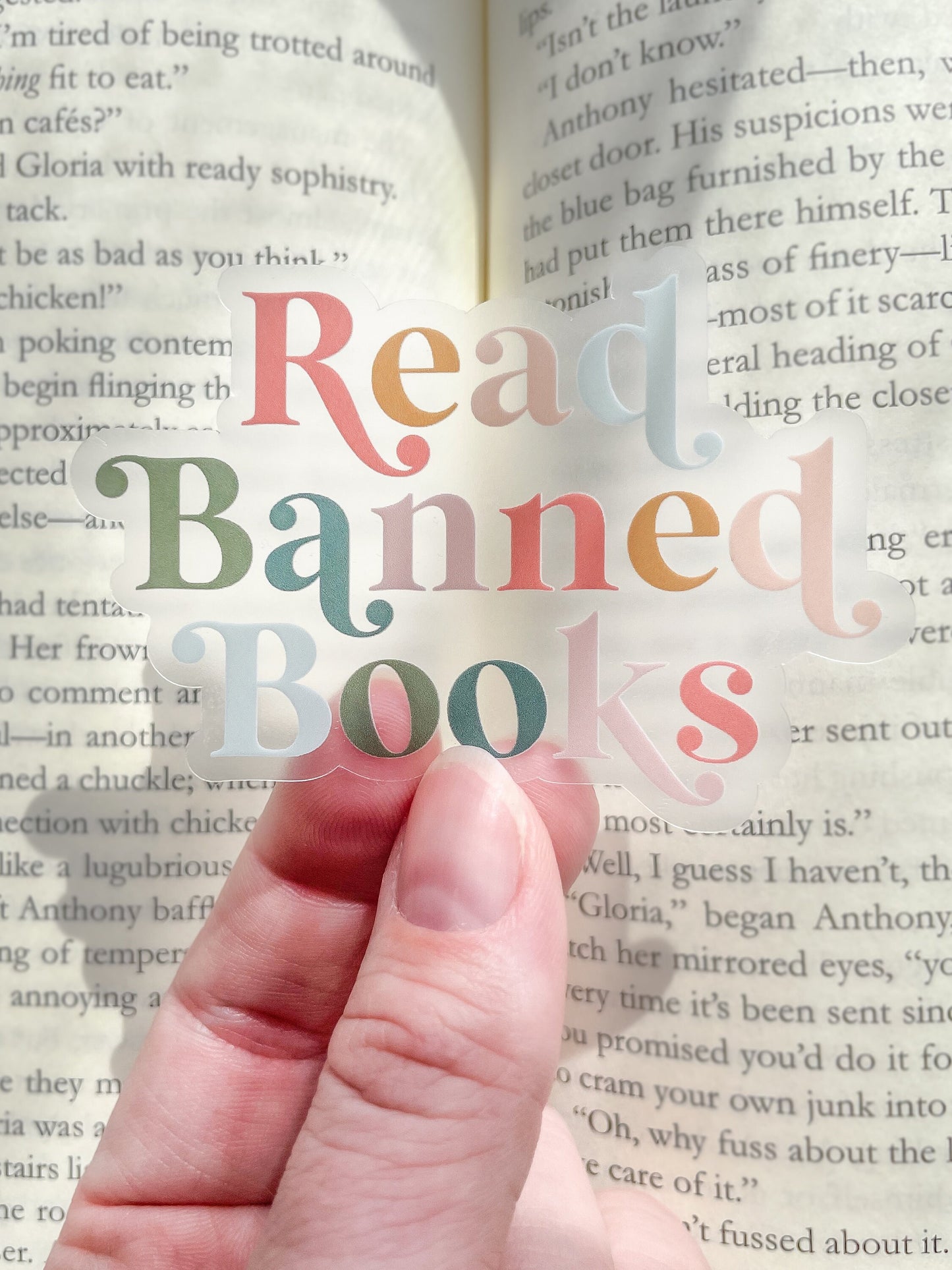 Read Banned Books Waterproof Sticker | 3" x 2.1"