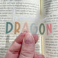 Book Dragon Waterproof Sticker | 3" x 1.7"