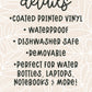Floral Book Waterproof Sticker | 3"x1.53"