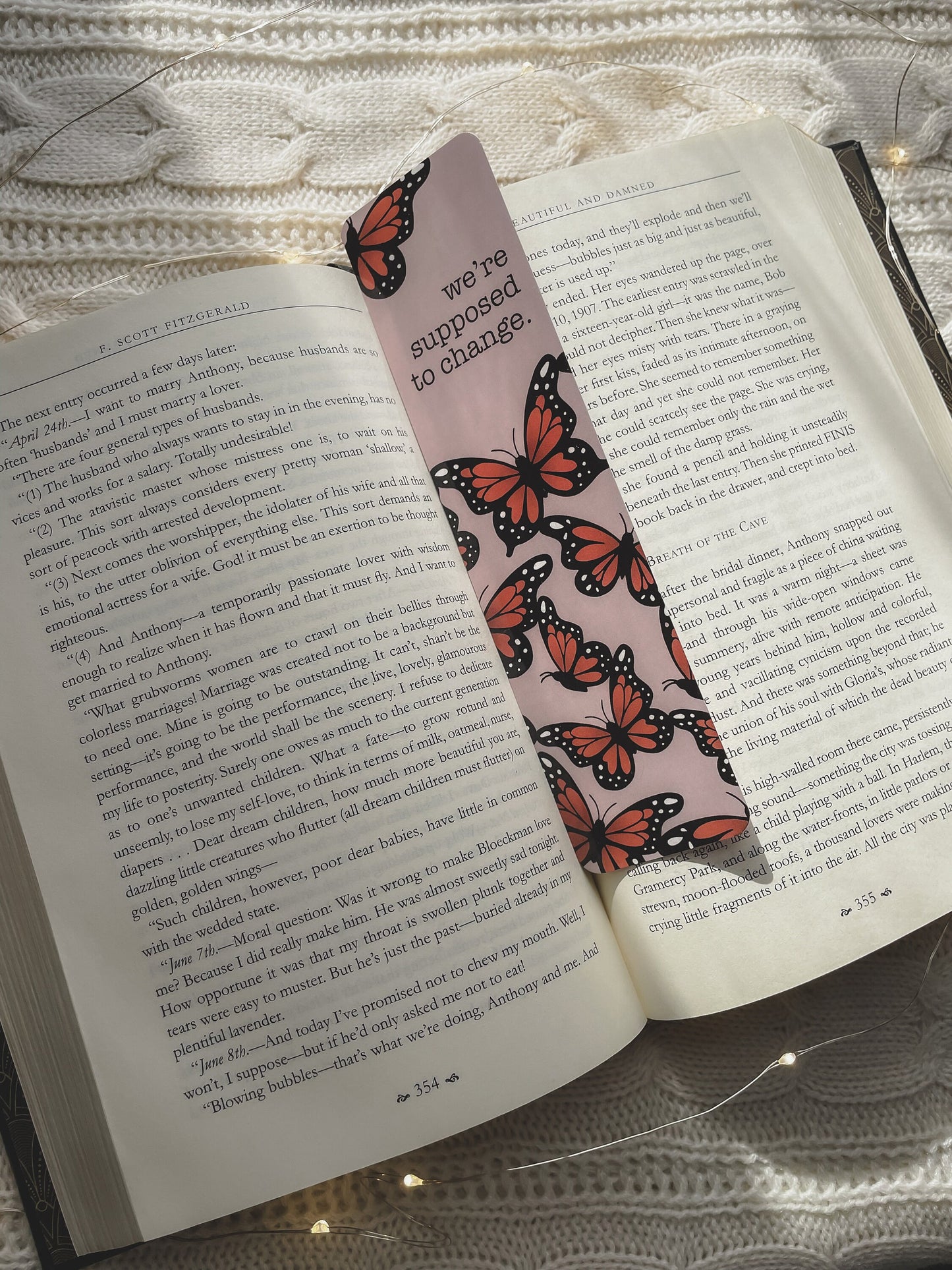 Butterfly Bookmark | We're Supposed To Change Bookmark