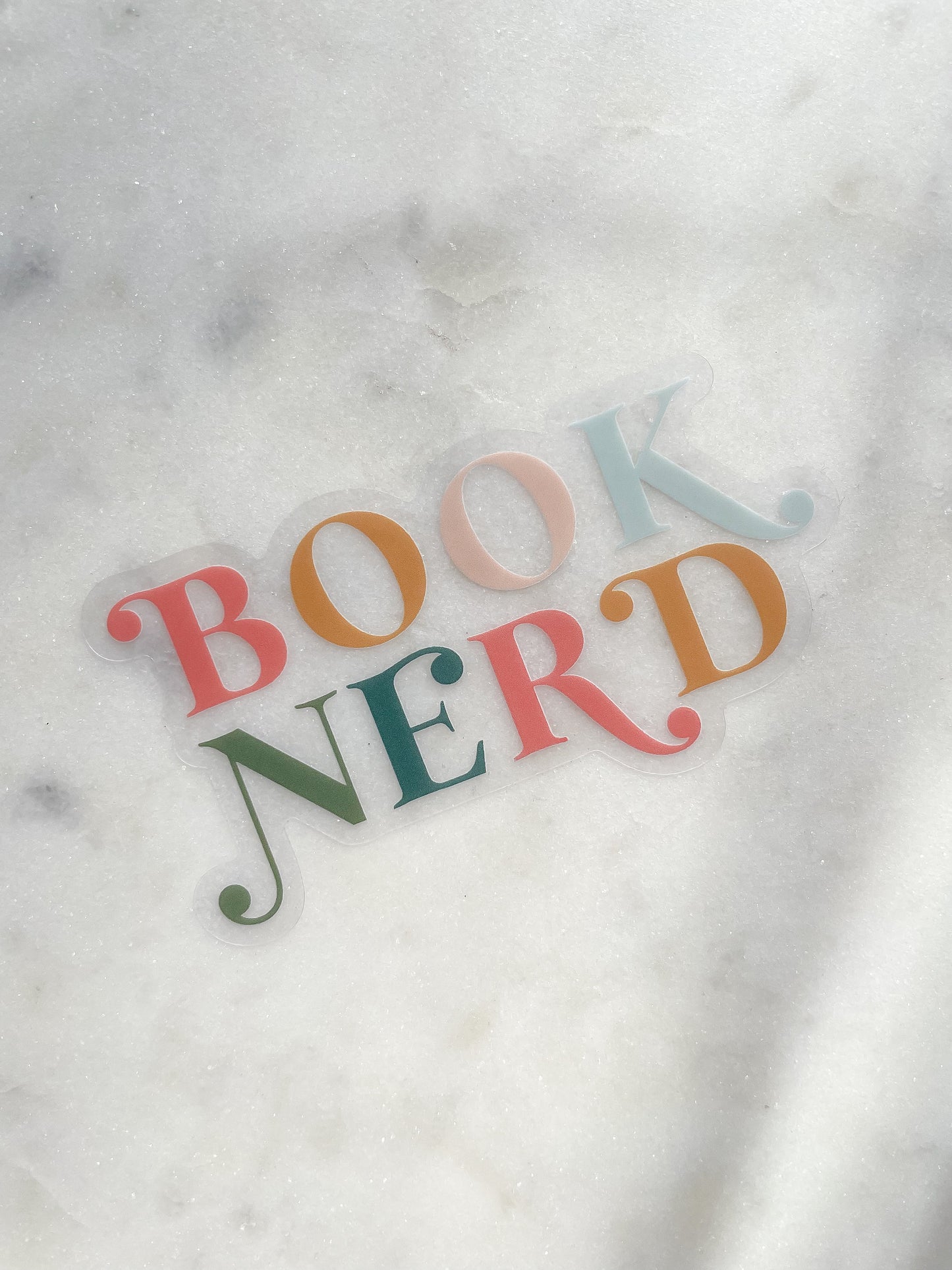 Book Nerd Waterproof Sticker | 3" x 1.6"