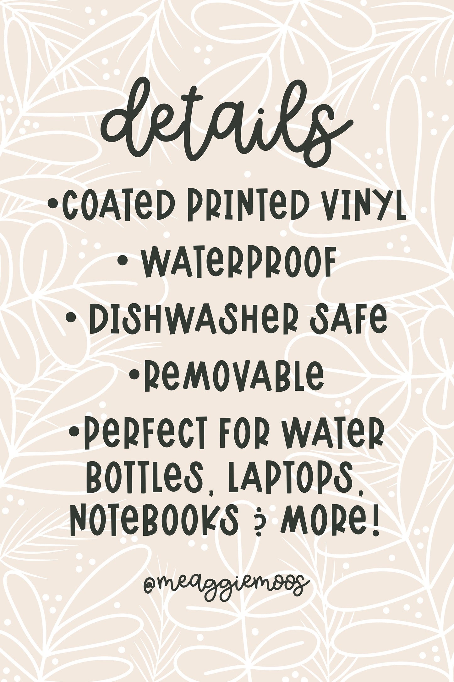 Fall Waterproof Sticker | 3" x 2.5"