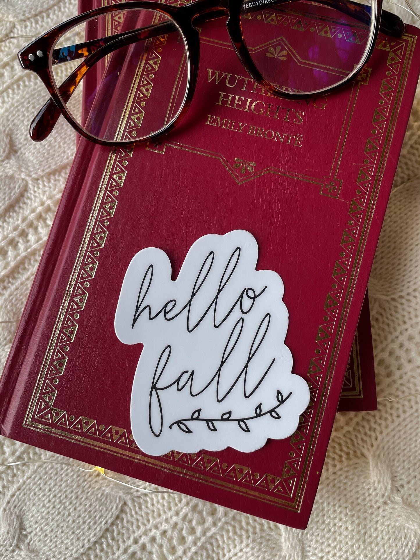 Hello Fall Waterproof Sticker | 2.51" x 3"