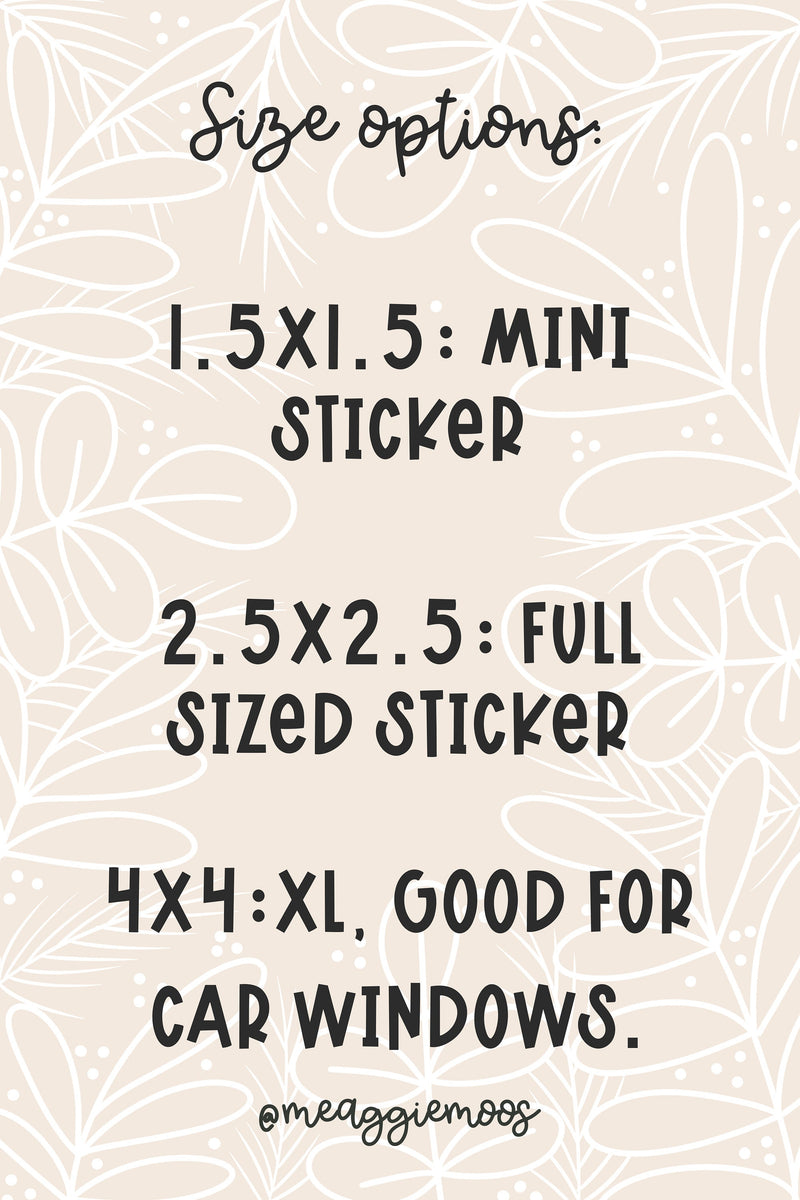 Pro Choice Conversation Heart Sticker | White