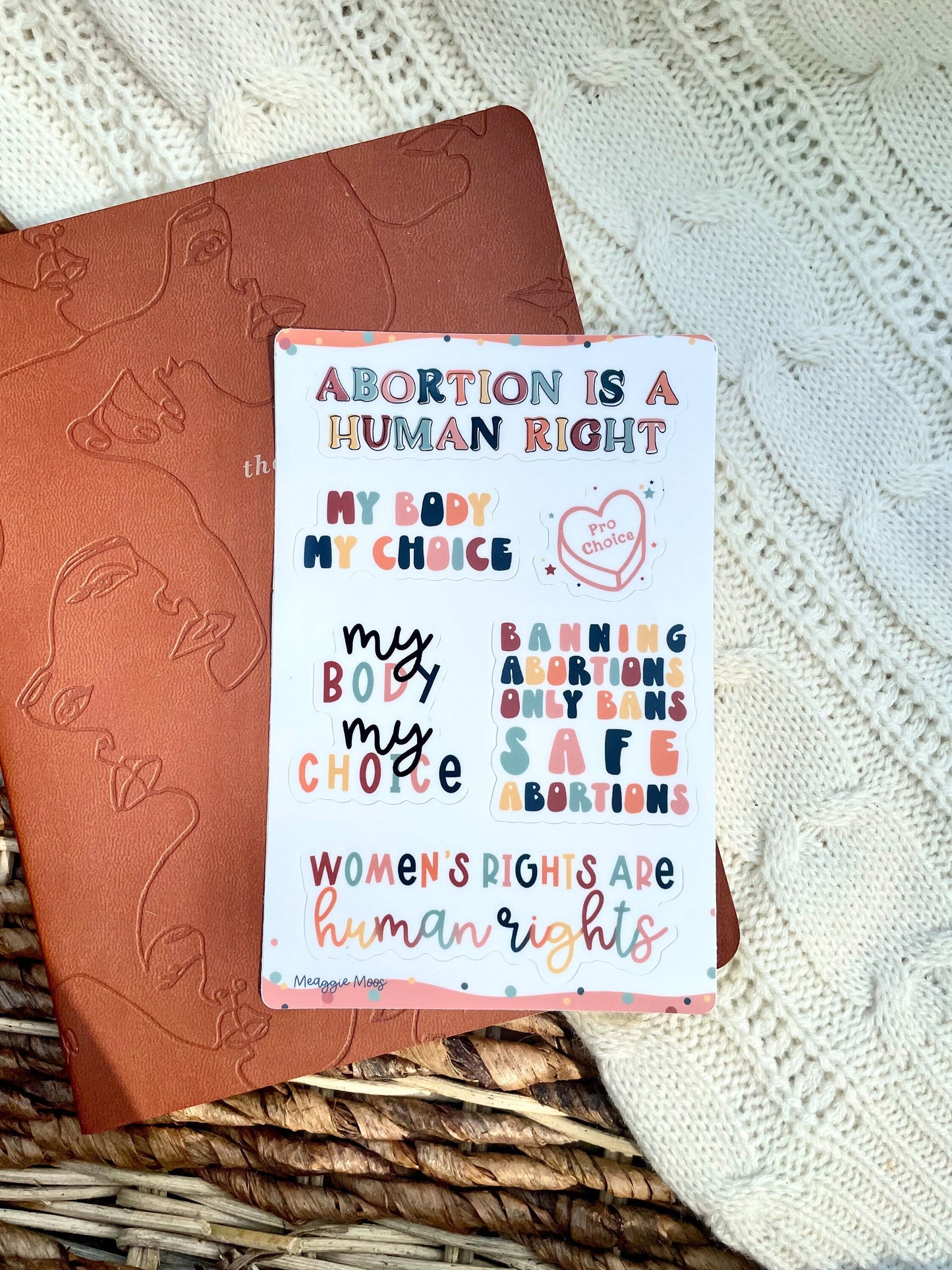 Pro Choice Sticker Sheet | 6 Stickers | 6"x4"