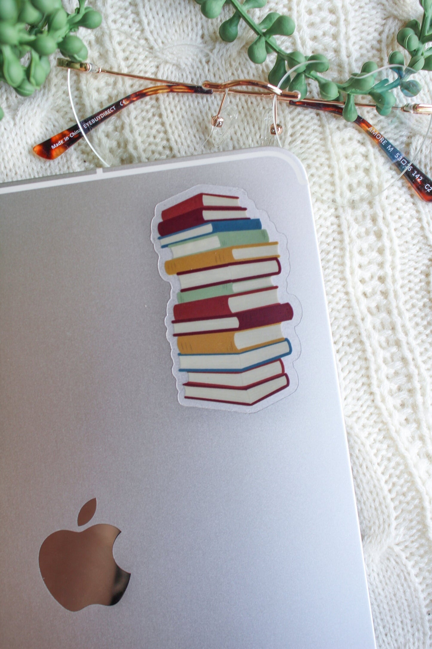 Book Stack Sticker | 3" x 2.2"