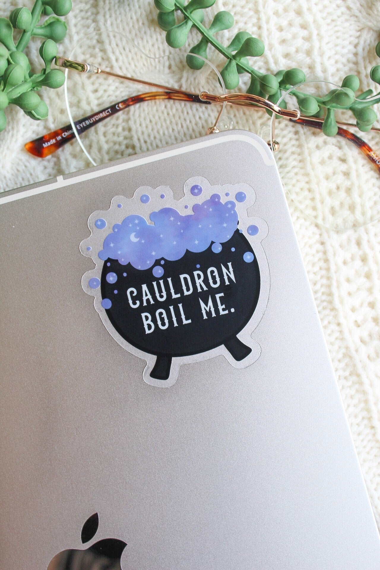 Cauldron Boil Me Waterproof Sticker | A Court of Thorns and Roses | SJM | 2.5”x2.4”