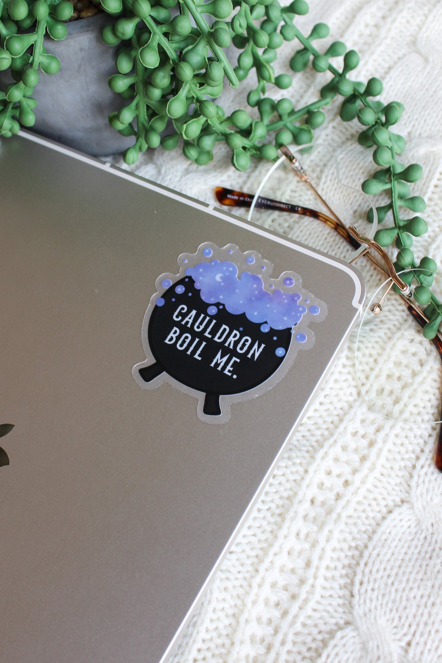 Cauldron Boil Me Waterproof Sticker | A Court of Thorns and Roses | SJM | 2.5”x2.4”