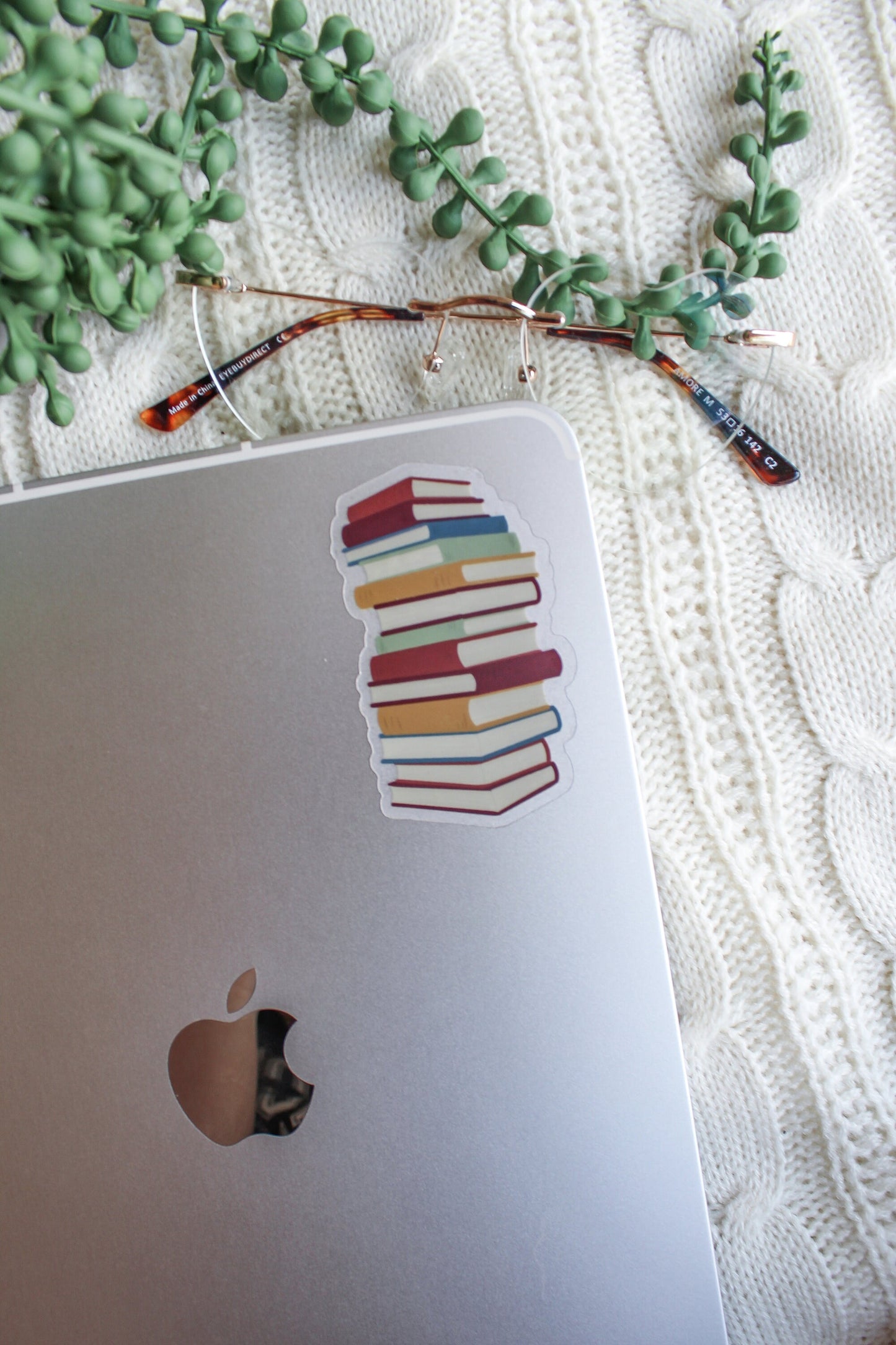 Book Stack Sticker | 3" x 2.2"