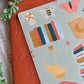 Mystic Books Bookish Sticker Sheet | 8 Stickers | 6"x4"