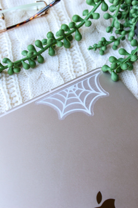 Spider Web Border Waterproof Sticker | 1.6"x3"