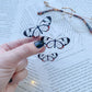Glass Wing Butterflies Waterproof Sticker | 3"x2.8"