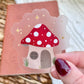 Mushroom Fairy House Waterproof Sticker | 2.5"x2.2"