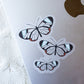 Glass Wing Butterflies Waterproof Sticker | 3"x2.8"