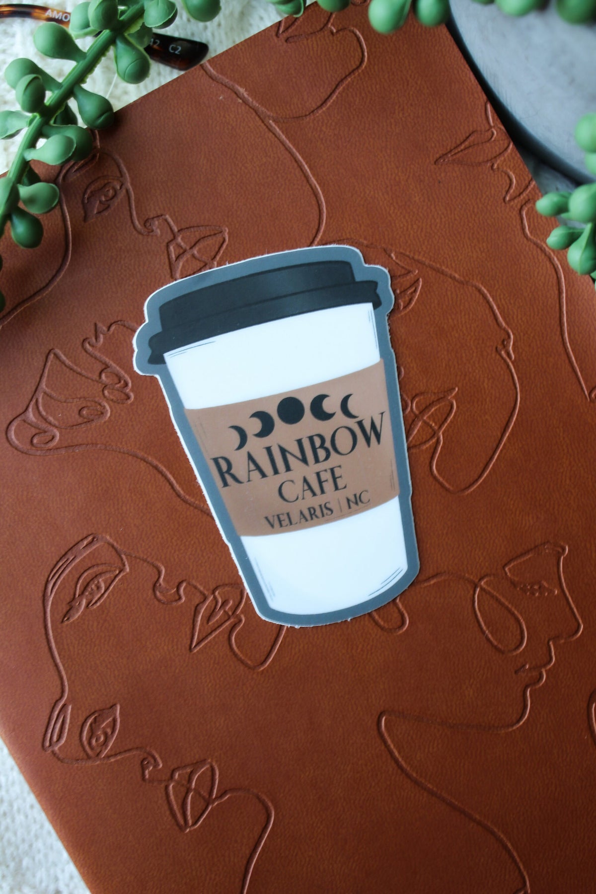 ACOTAR | Rainbow Velaris Cafe Coffee Cup Waterproof Sticker