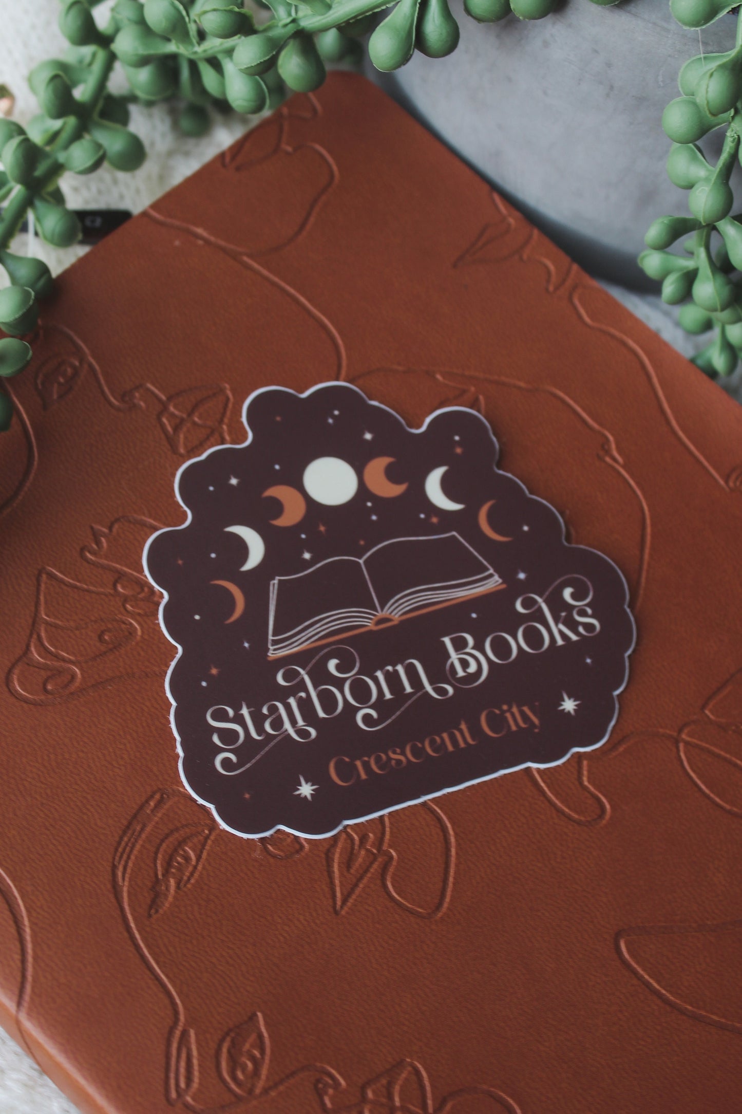 Starborn Books Waterproof Sticker | Crescent City | SJM | 3"x2.9"