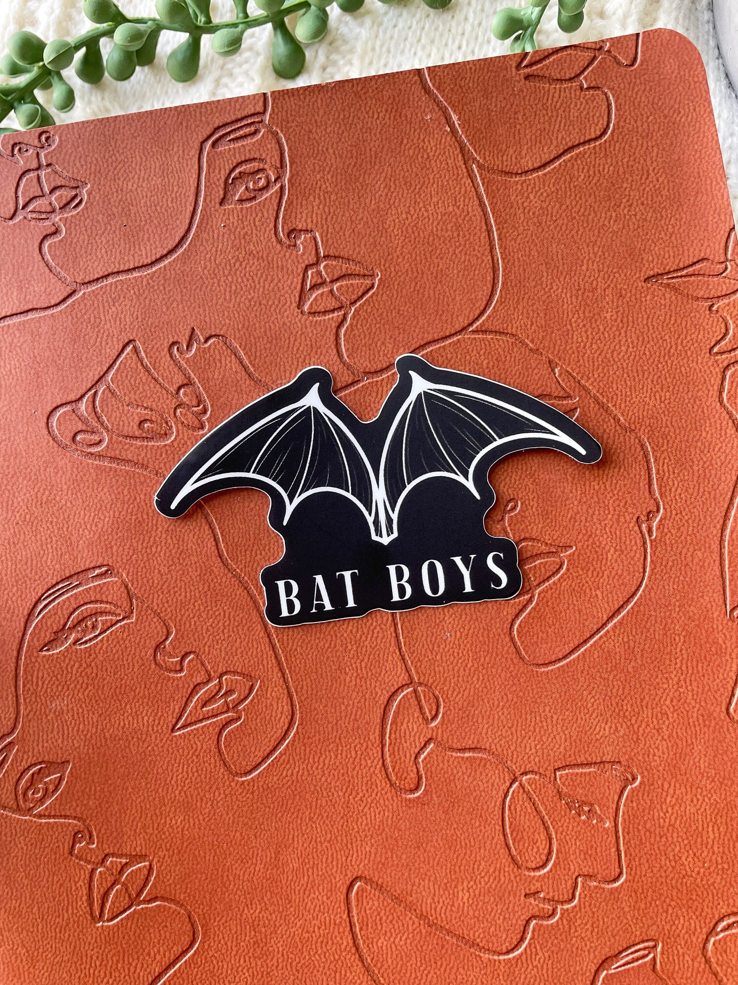 Bat Boys Black Waterproof Sticker | A Court of Thorns and Roses | SJM |  3"x1.9"