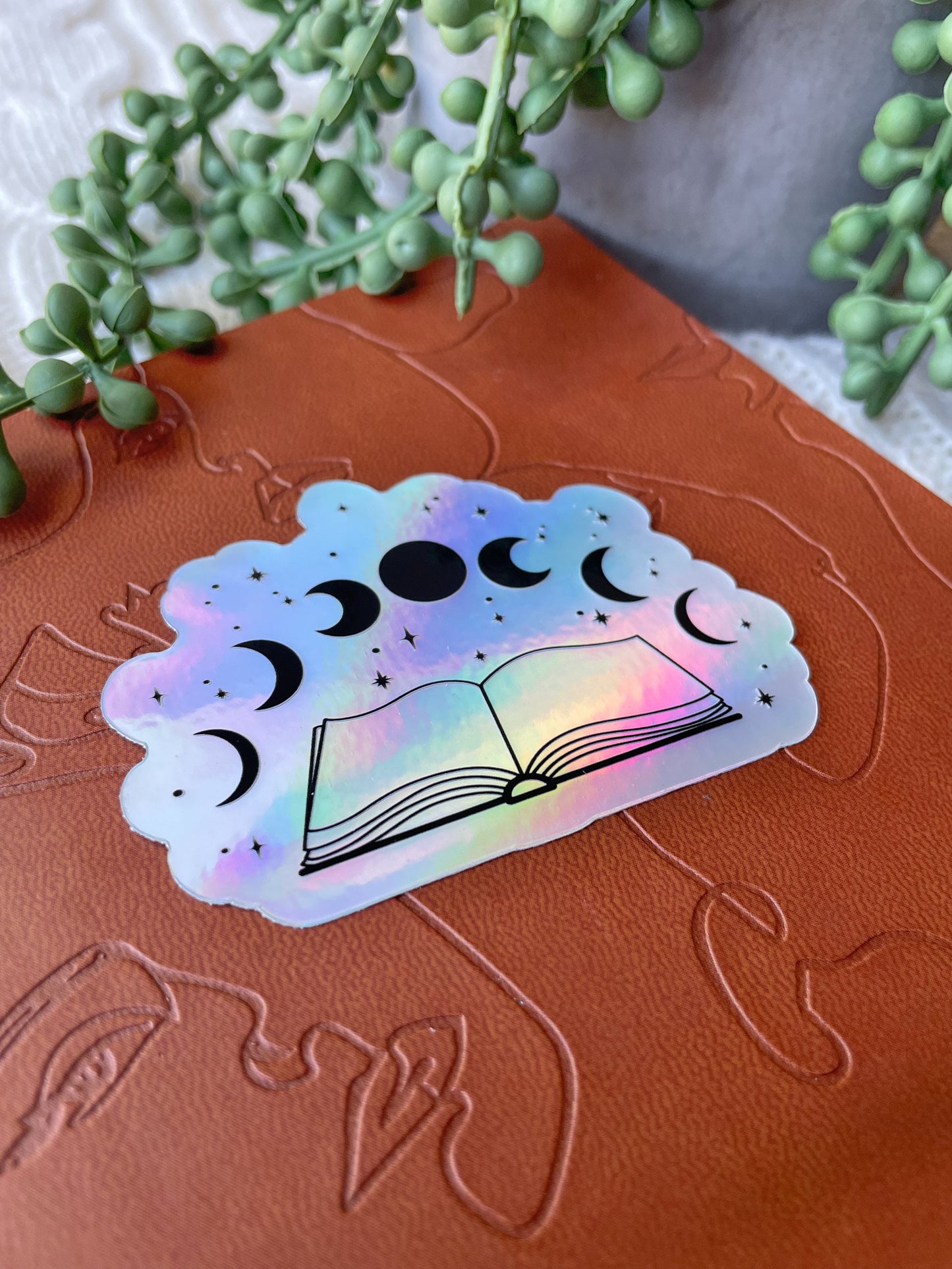 Celestial Book Holographic Sticker