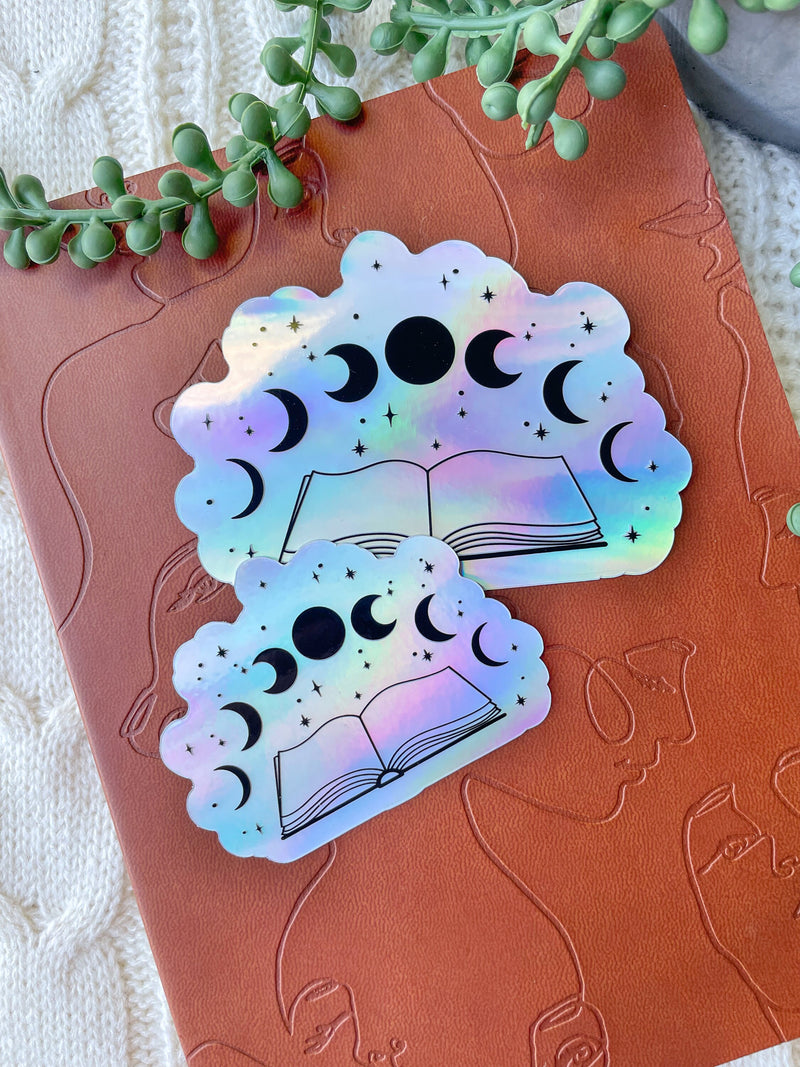Celestial Book Holographic Sticker